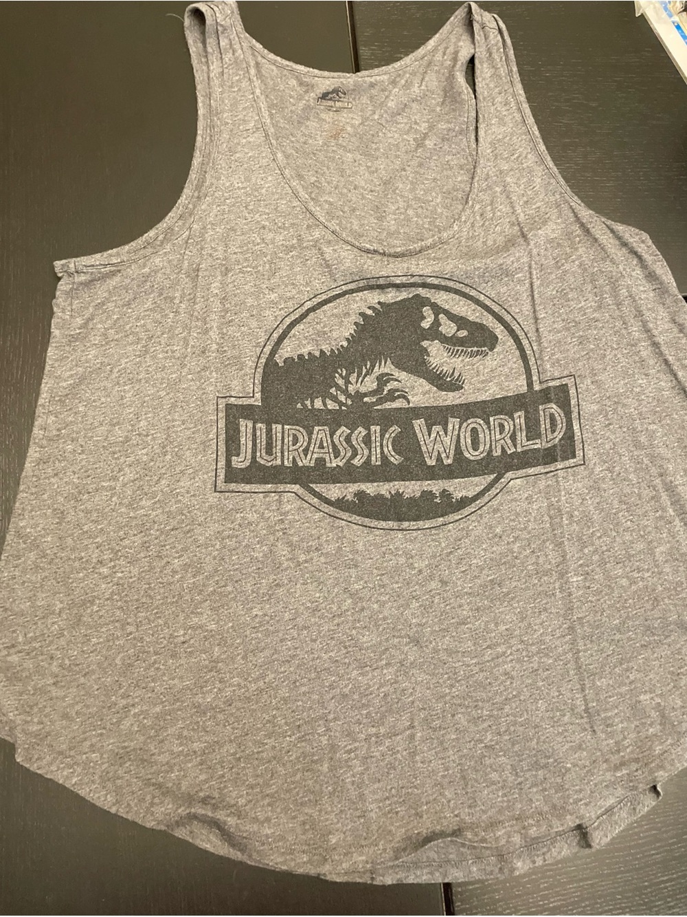 torrid Gray Jurassic World Graphic Tank Top